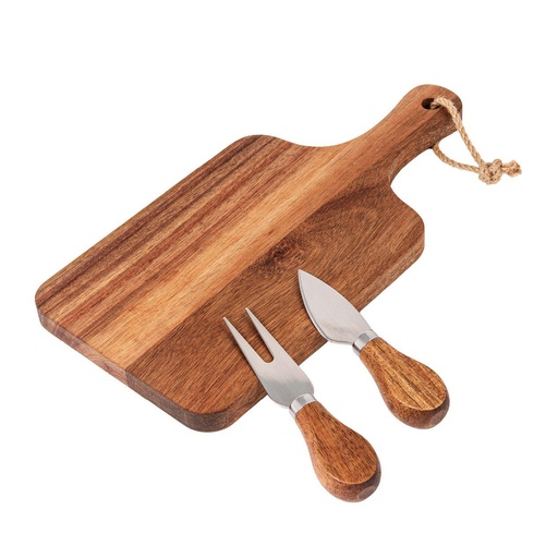 [0233380] Tabla de cortar y cuchillos 28,5x14x2,5 cm - Utensilios de cocina