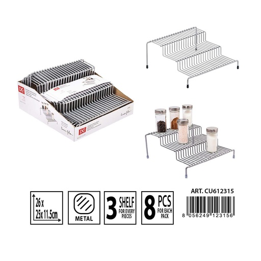 [0233899] Estante de almacenamiento cocina 26x25x11.5cm para organización