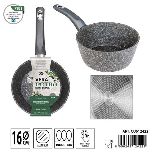 [0234316] Cacerola de inducción de 16cm color granito - Utensilios de cocina