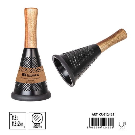 [0234727] Rallador de madera 11.5x11.5x25 cm - Herramienta de cocina