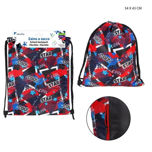 [0226245] Bolsa con cordón 34x43cm para deportes y actividades