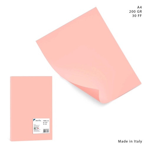 [0226087] Papel de color A4 200g 30 páginas rosa para manualidades