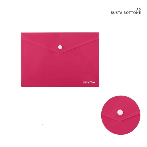 [0227349] Carpeta A5 con botón rojo - Material de papelería