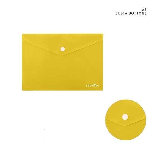 [0227353] Carpeta A5 con botón amarillo - Material de papelería