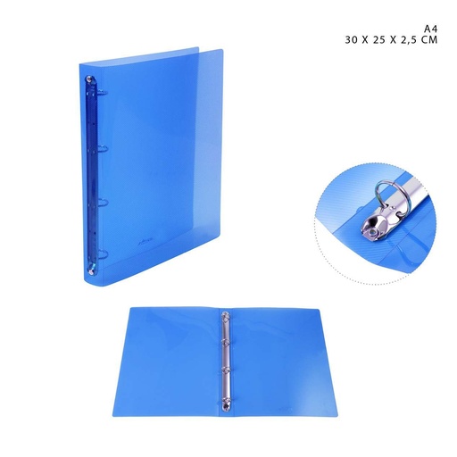 [0227364] Carpeta A4 30x25x2.5cm azul para oficina