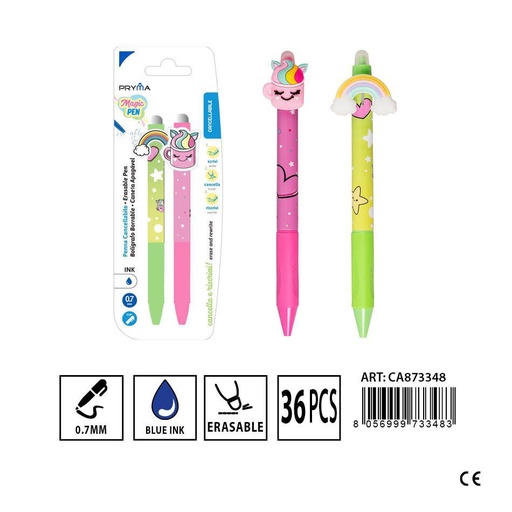 [0227684] Bolígrafo borrable 0.7MM 2pz - Material de papelería