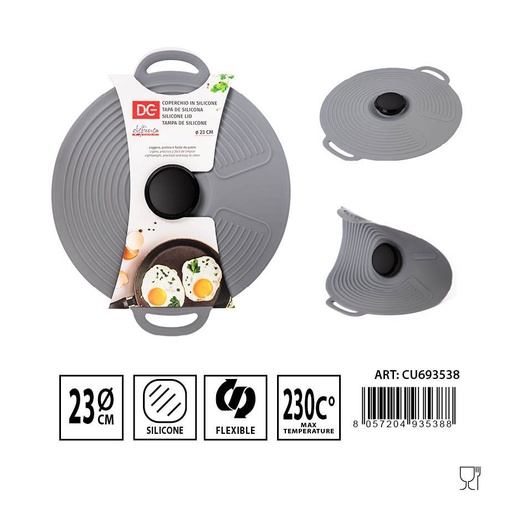 [0231757] Tapa de olla de silicona 27X23CM - Accesorio para cocina