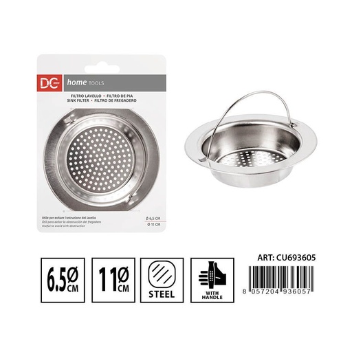 [0231790] Colador fregadero con mango 11 cm/6.5 cm - Accesorios para cocina