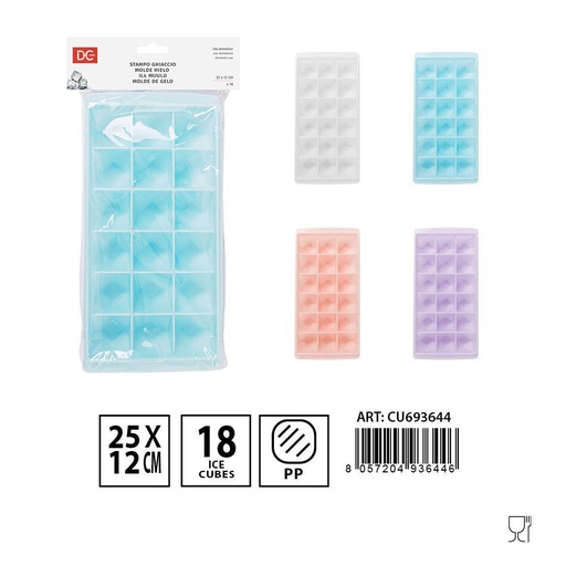 [0230499] Molde para hielo 18 cubos 25 x 12 cm - Accesorios de cocina