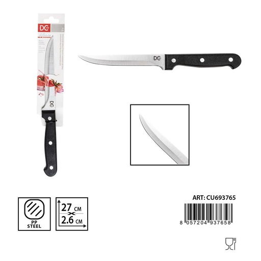 [0233367] Cuchillo para deshuesar 27x2.6cm para cocina