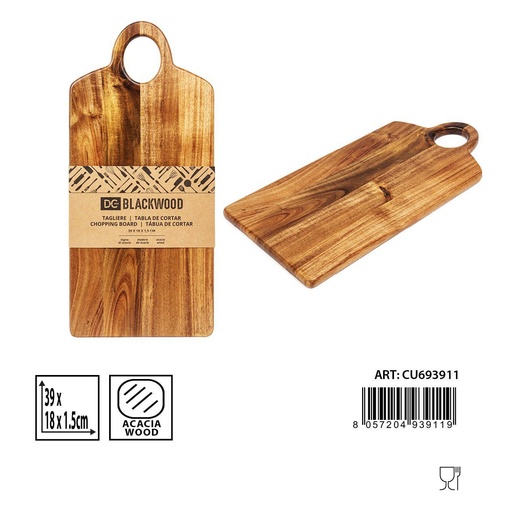[0233498] Tabla de cortar rectangular 39x18x1.5 cm - Accesorios de cocina