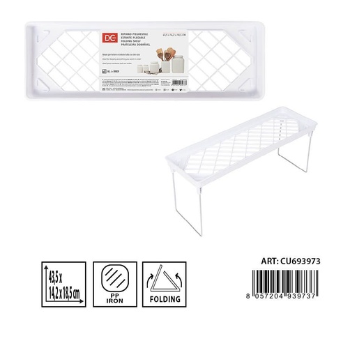 [0233728] Estante plegable de metal para cocina 43.5x14.2x18.5cm