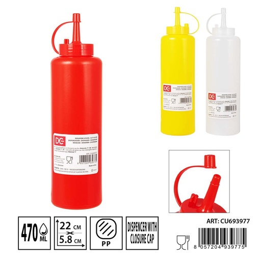 [0233735] Bote dispensador de salsa 470ml - Accesorios para cocina