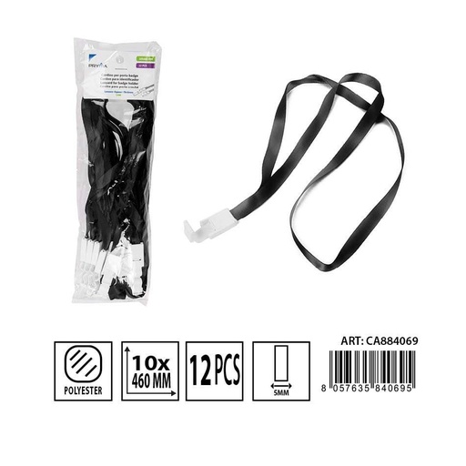 [0231328] Cordón para identificador 10x460 mm 12 unidades - Material de oficina