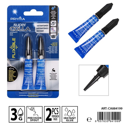 [0233669] GEL instantáneo flexible 3G 2PCS - Pegamentos