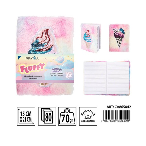 [0232980] Cuaderno 70 g 80 hojas 15x21 cm - Papelería y cuadernos suaves