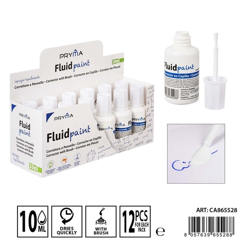 [0233607] Corrector líquido 10ml 12 pcs - Material de corrección