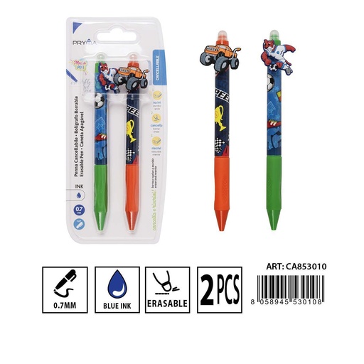 [0230527] Bolígrafo borrable 0.7MM 2pz - Material de papelería