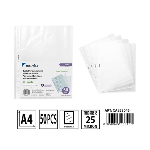 [0230735] Funda multitaladro A4 50 piezas - Accesorios de oficina