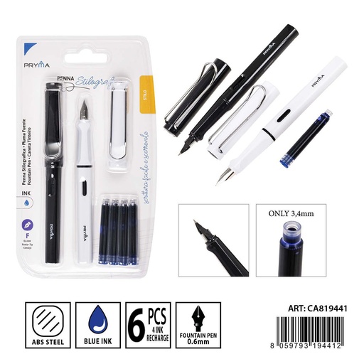 [0231099] Juego de pluma con depósito de tinta 7 piezas - Herramientas de escritura