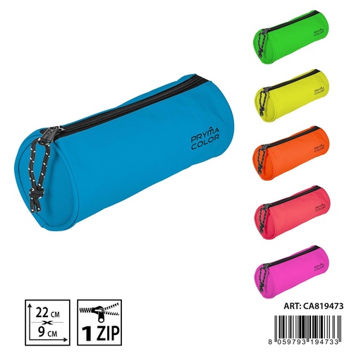 [0230847] Estuche redondo fluorescente  - Suministros escolares  