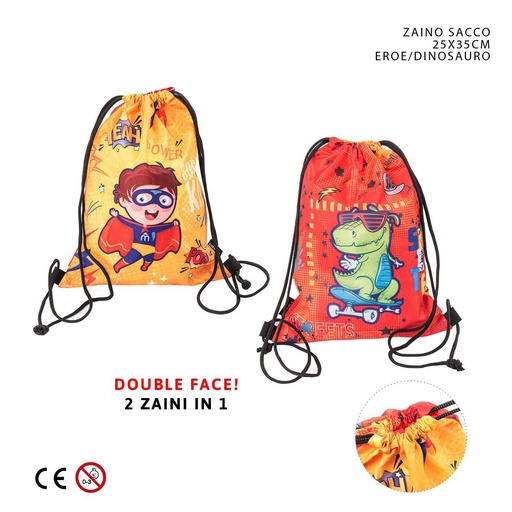 [0229961] Bolsa con cordón para niños 25cm x 35cm - Mochilas deportivas
