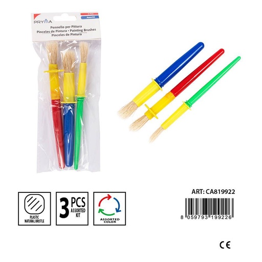 [0230916] Pincel de pintura 3pcs herramienta artística