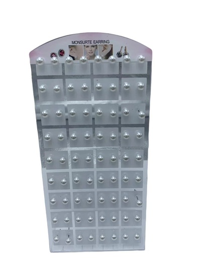 [8162090002028] Pendiente perla blanca 6mm 36/p 202m - Joyería y bisutería