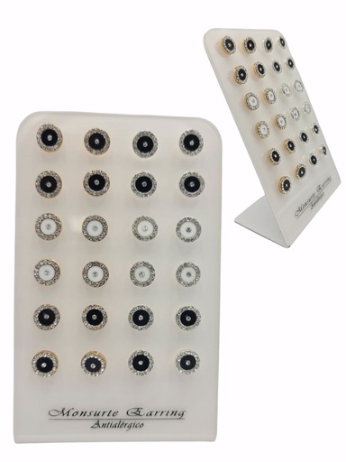 [8162130001240] Pendientes antialérgicos 12PCS CAS - Bisutería