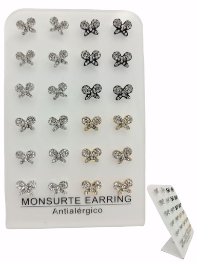 [200003112] Pendientes antialérgicos 12/P M - Bisutería cómoda y segura