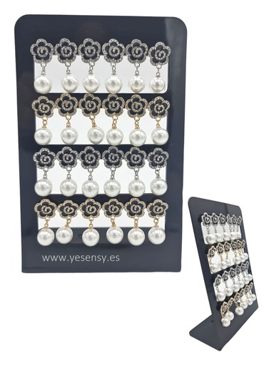 [8162200066018] Pendientes 12/P 6601 MONS - Con perlas, bisutería moderna