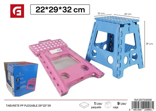 [201724006] Taburete PVC plegable - Muebles y accesorios