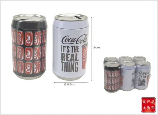 [BLT022636] Hucha metálica Coca-Cola 8.5x16cm decorativa