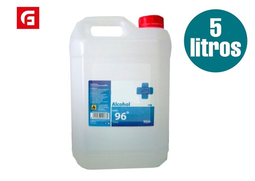 [110700038] Alcohol 96% antiséptico 5L para desinfección