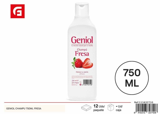 [111632710] Champú Geniol 750ml con aroma a fresa