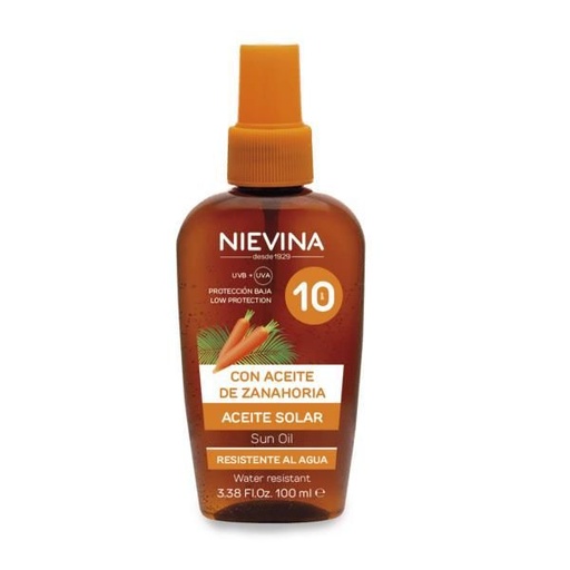 [8410236014115] Nievina aceite de zanahoria F10 100ml protector solar