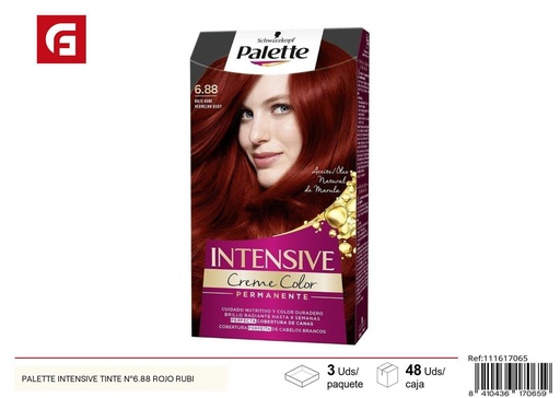 [111617065] Tinte para cabello Palette Intensive Nº6.88 Rojo Rubí