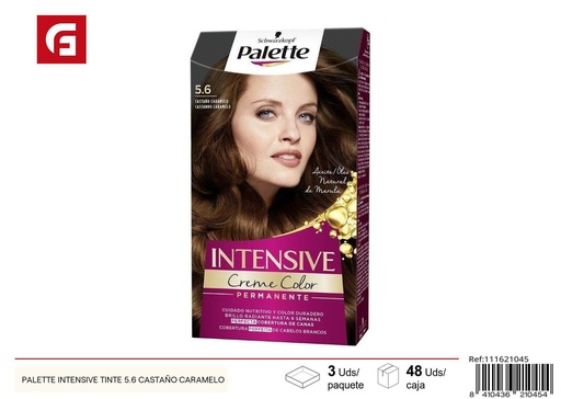 [111621045] Tinte de pelo palette intensive 5.6 castaño caramelo para coloración del cabello