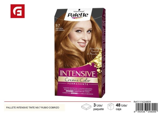 [111624809] Tinte Palette Intensive N9.7 Rubio Cobizo - Coloración capilar y cuidado personal
