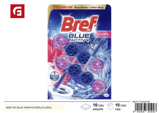 [111634194] Limpiador de WC Bref Blue aparato doble floral