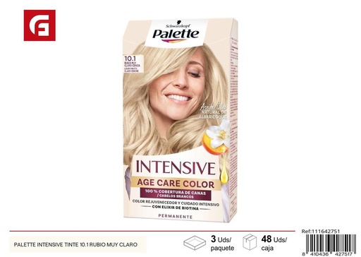 [111642751] Tinte Palette Intensive 10.1 Rubio Muy Claro - Coloración capilar y cuidado personal