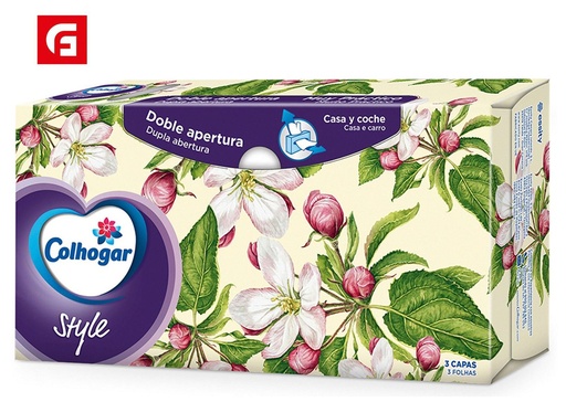 [141750010] Pañuelos faciales Colhogar estilo 66 UDS - Productos de limpieza y papel higiénico