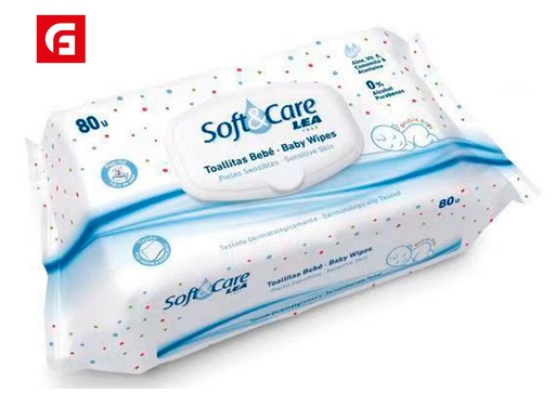 [111300312] Toallitas húmedas soft care 80 unidades - Productos de cuidado personal