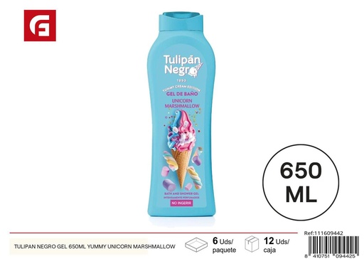 [111609442] Gel de baño Tulipán Negro Yummy Unicorn Marshmallow 650ml