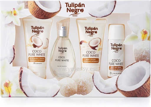 [8410751099864] Estuche de perfumes Tulipán negro Coco Pure White - Perfumes
