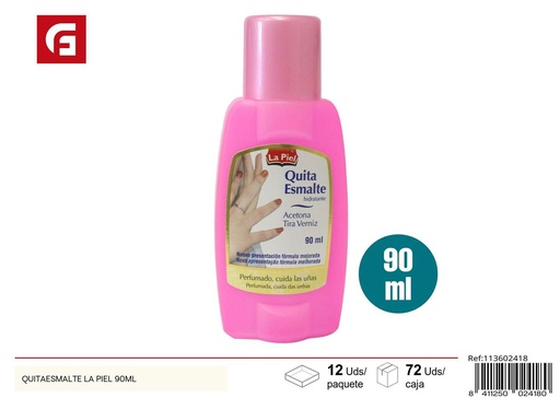 [113602418] Quitaesmalte La Piel 90 ml - Productos de cuidado personal