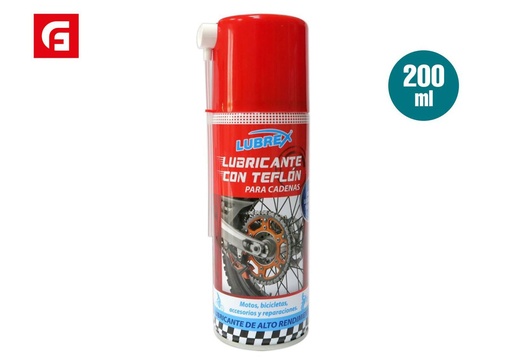 [113603058] SPRAY lubricante Lubrex 200ml para cadena y mantenimiento