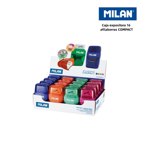 [A000569] Caja expositora 16 afilaborras Milan Compact para oficina