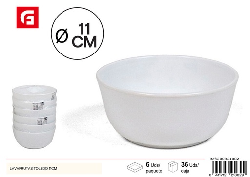 [200921882] Envase lavafrutas de cerámica Toledo 11 cm - Bowl y vajilla de cerámica