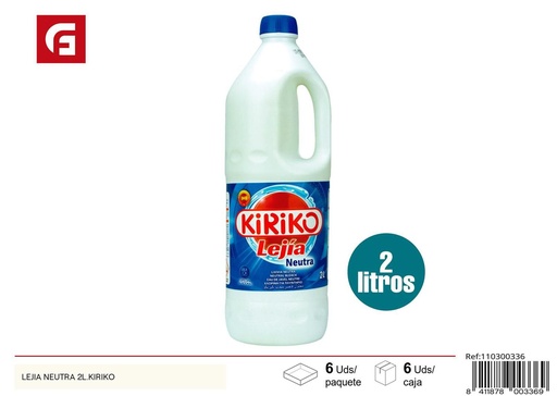 [110300336] Lejía neutra 2L Kiriko - Productos de limpieza